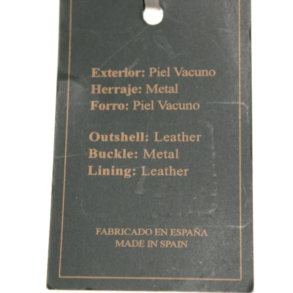 Leyva NWT Classic Belt Size 90 (US 34) in Brown Leather Made in Spain